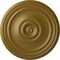 Ekena Millwork Reece Ceiling Medallion (Fits Canopies up to 6 3/4"), Hand-Painted Gold, 21"OD x 1 1/4"P CM21REGLS - alternate 1